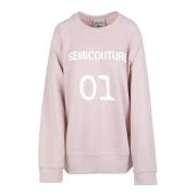 Y4Sp10 Sweatshirt Semicouture , Pink , Dames