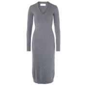 Lange jurk Sportmax Divo grijs Sportmax , Gray , Dames