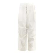 Katoenen Broek met Knoop- en Ritssluiting Jil Sander , White , Heren