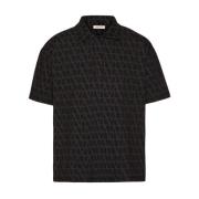 Zwarte T-shirts & Polos voor heren Valentino Garavani , Black , Heren