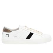 Witte Leren Low Pop Sneaker D.a.t.e. , White , Heren