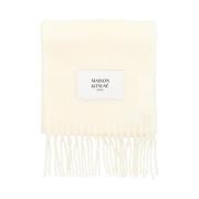 Alpaca Sjaal in Melkwit Maison Kitsuné , White , Dames