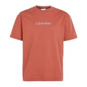 Biologisch katoenen T-shirt Calvin Klein , Brown , Heren