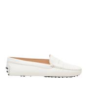 Witte Leren Mocassin Tod's , White , Dames