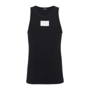 Sleeveless Tops Balmain , Black , Heren