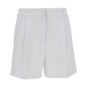 Hoge taille witte Bermuda shorts Michael Kors , White , Dames