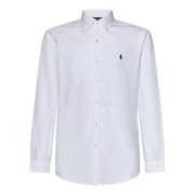 Witte Overhemd met Blauw Pony Borduursel Polo Ralph Lauren , White , H...