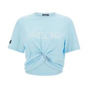 Stijlvolle T-shirts en Polos Versace , Blue , Dames
