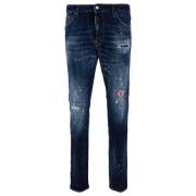 Aansluitende Five-Pocket Jeans Dsquared2 , Blue , Heren