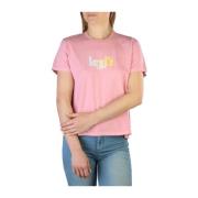 Lente/Zomer Dames T-shirt Levi's , Pink , Dames