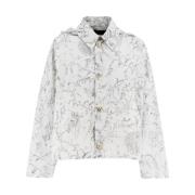 Moderne jas met all-over print Fabiana Filippi , White , Dames