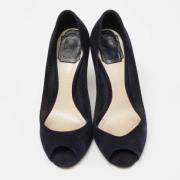 Pre-owned Suede heels Dior Vintage , Blue , Dames