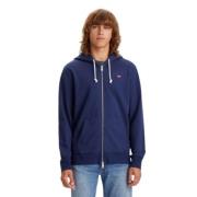 Heren Katoenen Sweatshirt Levi's , Blue , Heren