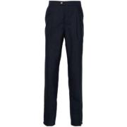 Slim Fit Broek in Pacific Blauw Brunello Cucinelli , Blue , Heren