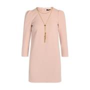 Boxy Jurk in Babyroze met Gouden Ketting Elisabetta Franchi , Pink , D...