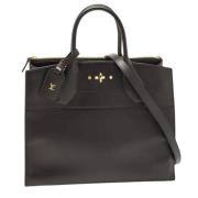 Pre-owned Leather totes Louis Vuitton Vintage , Black , Dames