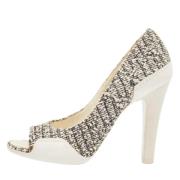 Pre-owned Leather heels Chanel Vintage , White , Dames