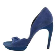 Pre-owned Suede sandals Balenciaga Vintage , Blue , Dames