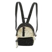 Pre-owned Leather backpacks Chanel Vintage , White , Dames