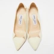Pre-owned Leather heels Jimmy Choo Pre-owned , White , Dames