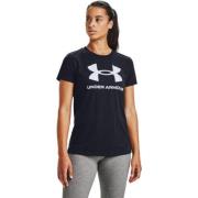 Dames T-Shirt Under Armour , Black , Dames