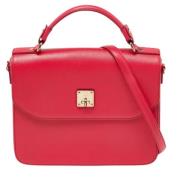 Pre-owned Leather handbags MCM Pre-owned , Red , Dames