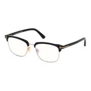 Stijlvolle Brillenmontuur met Blauw Blokkeringsfilter Tom Ford , Black...