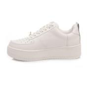 Witte Leren Sneakers met Contrastlogo Windsor Smith , White , Dames