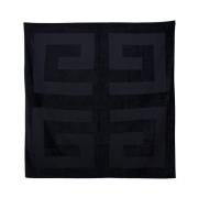 Vierkante 4G Print Badhanddoek Givenchy , Black , Unisex