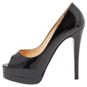 Pre-owned Leather heels Christian Louboutin Pre-owned , Black , Dames