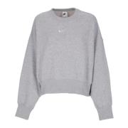 Phoenix Fleece Oversized Crewneck Sweatshirt Nike , Gray , Dames