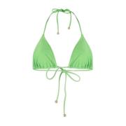 Groene Halternek Bikini Top Nanushka , Green , Dames