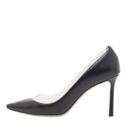 Pre-owned Leather heels Jimmy Choo Pre-owned , Black , Dames