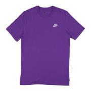 Club Tee Purple Cosmos Streetwear Nike , Purple , Heren