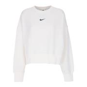 Oversized Crewneck Fleece Sweatshirt Nike , Beige , Dames