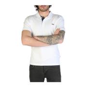 Heren Slim Fit Logo Polo Shirt Napapijri , White , Heren
