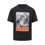 T-shirt met grafische print Heron Preston , Black , Heren