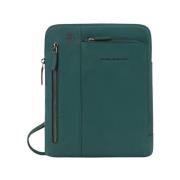 Men Bags Shoulder Bag Green Ss23 Piquadro , Green , Heren