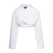 Witte korte mouwen overhemd Jacquemus , White , Dames