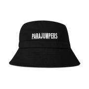 Logo Bucket Hat Parajumpers , Black , Heren