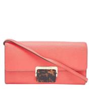 Pre-owned Leather clutches Michael Kors Pre-owned , Orange , Dames