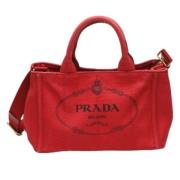 Pre-owned Denim prada-bags Prada Vintage , Red , Dames