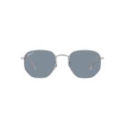 Rb3548 Zonnebril Zeshoekige platte lenzen gepolariseerd Ray-Ban , Blue...