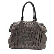 Pre-owned Leather totes Valentino Vintage , Gray , Dames