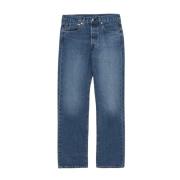 501 Original Jeans in Medium-Wash Denim Levi's , Blue , Heren