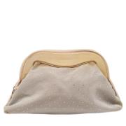 Pre-owned Leather clutches Armani Pre-owned , Gray , Dames