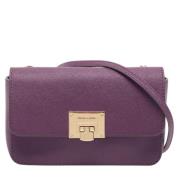 Pre-owned Leather clutches Michael Kors Pre-owned , Purple , Dames