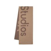 Toronty Logo Sjaal - Wol - Kameel Acne Studios , Brown , Unisex