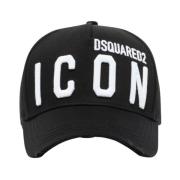 Be Icon Baseballpet Dsquared2 , Black , Heren