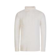 Witte Wollen Trui met Hoge Hals Maison Margiela , White , Heren